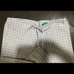 Vintage Y2K United Colors of Benetton Girls Beaded Pajama Pants Sz 12 Italy 🇮🇹